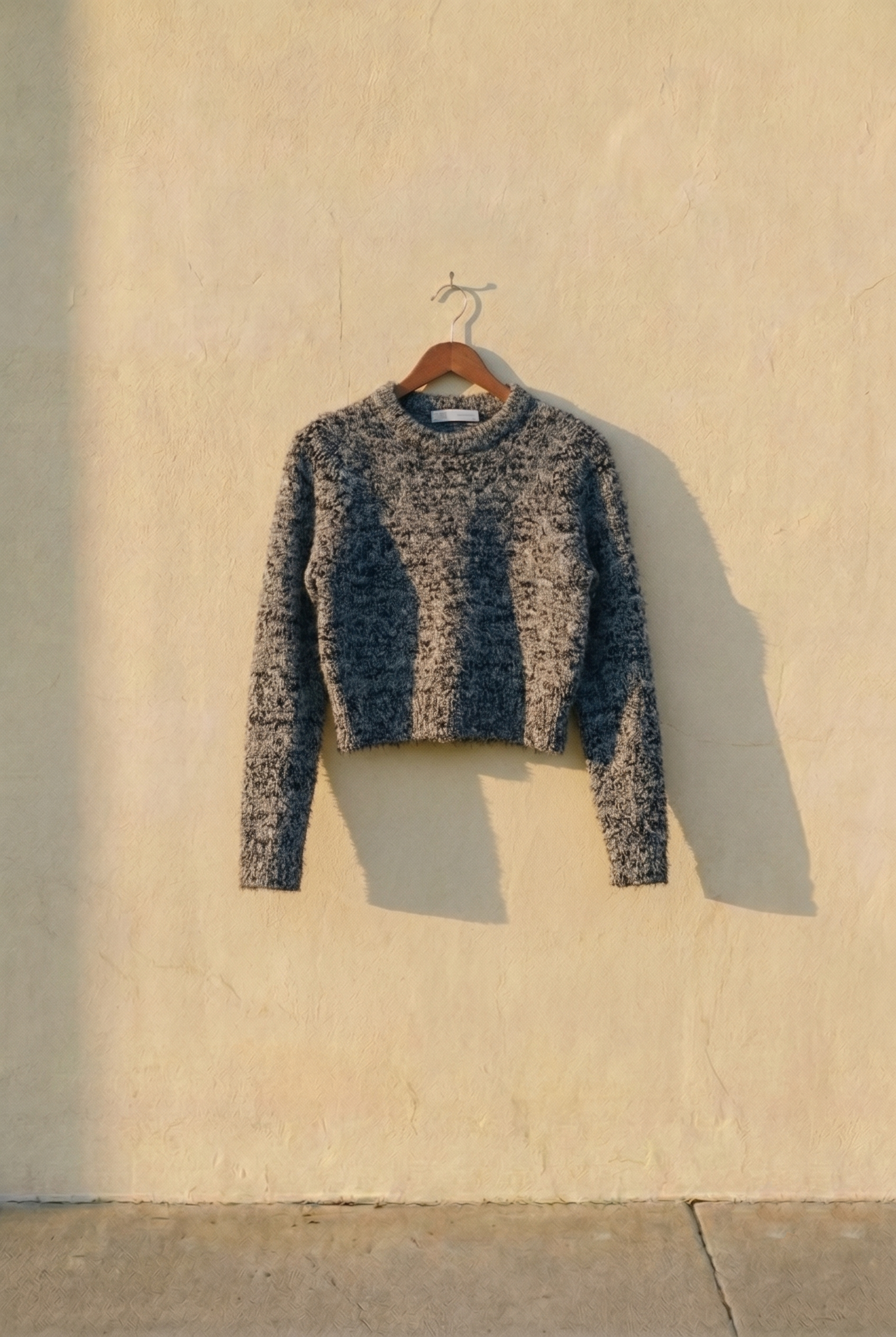 The Retro Salt & Pepper Cropped Knit