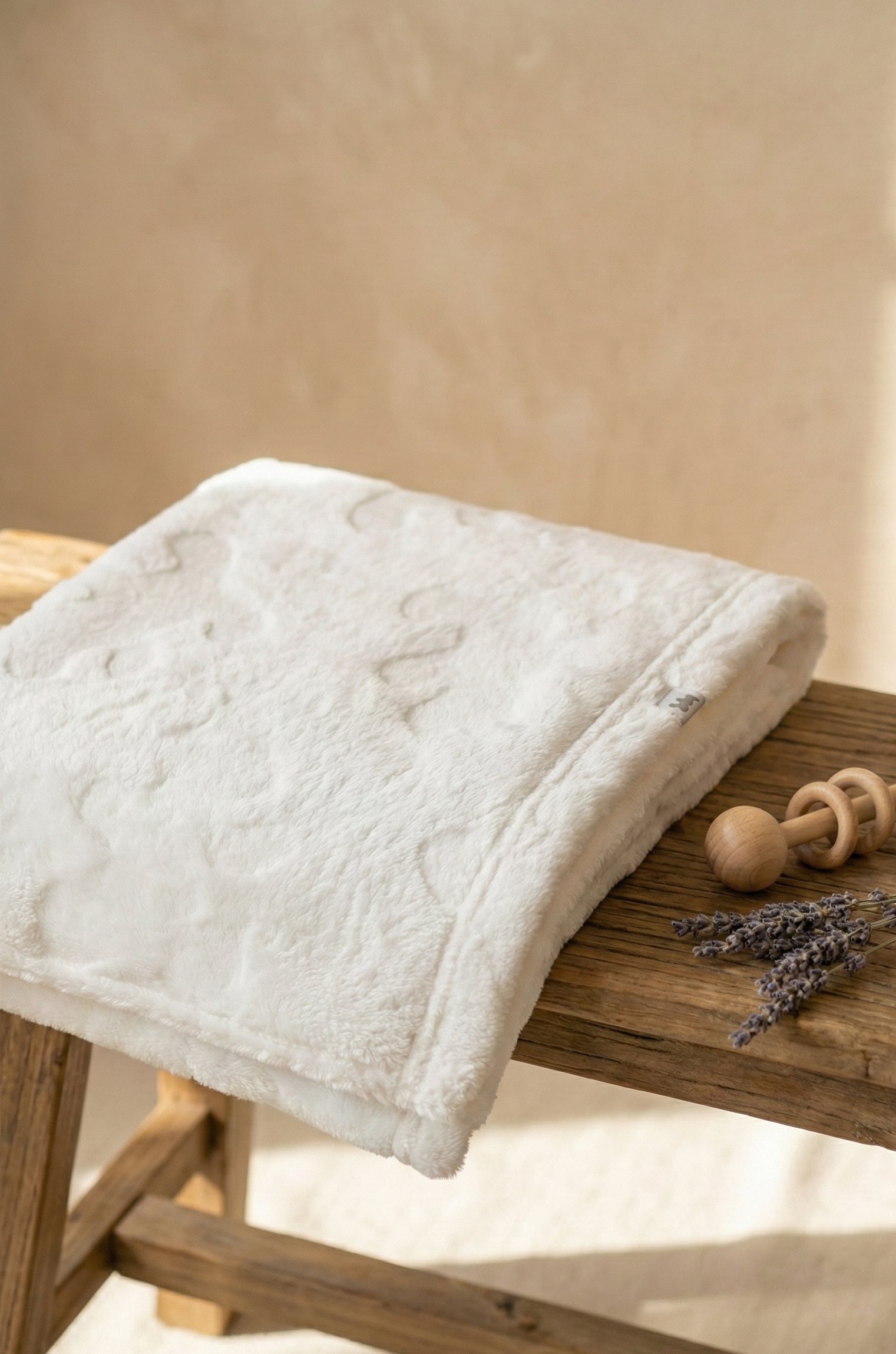 The Teddy Embossed Baby Blanket