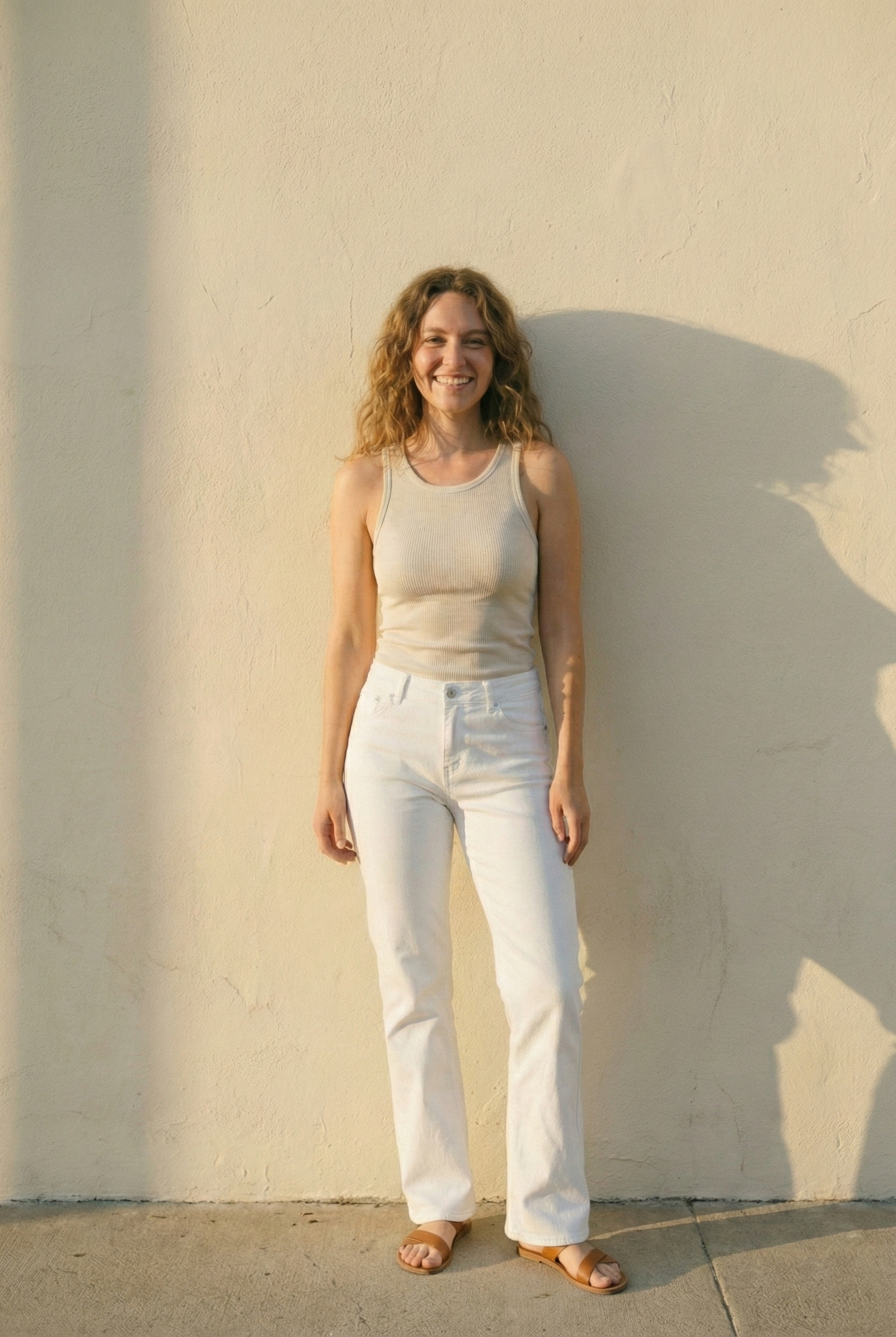 The Woodstock White Flare Jean