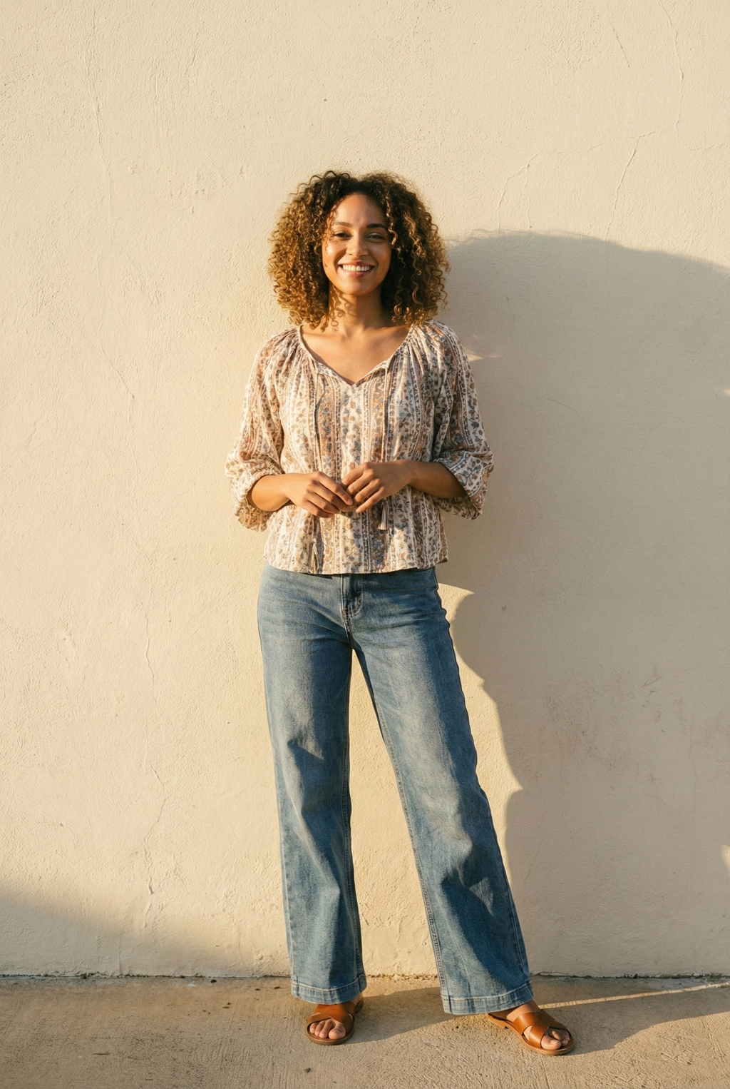 The Vintage Blue Wide Leg Jean