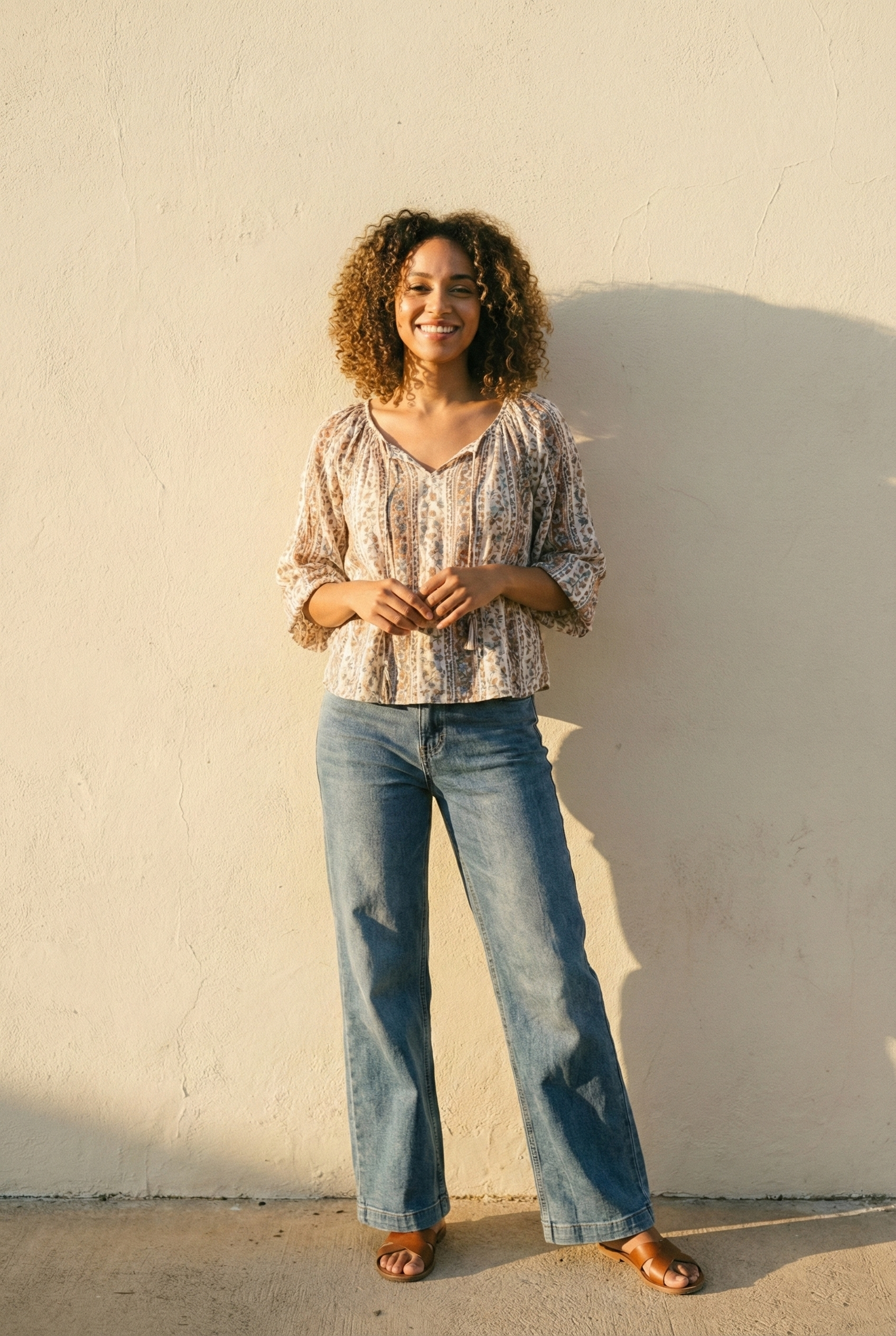 The Vintage Blue Wide Leg Jean